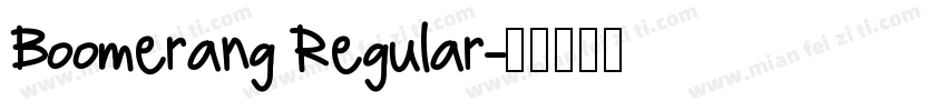 Boomerang Regular字体转换